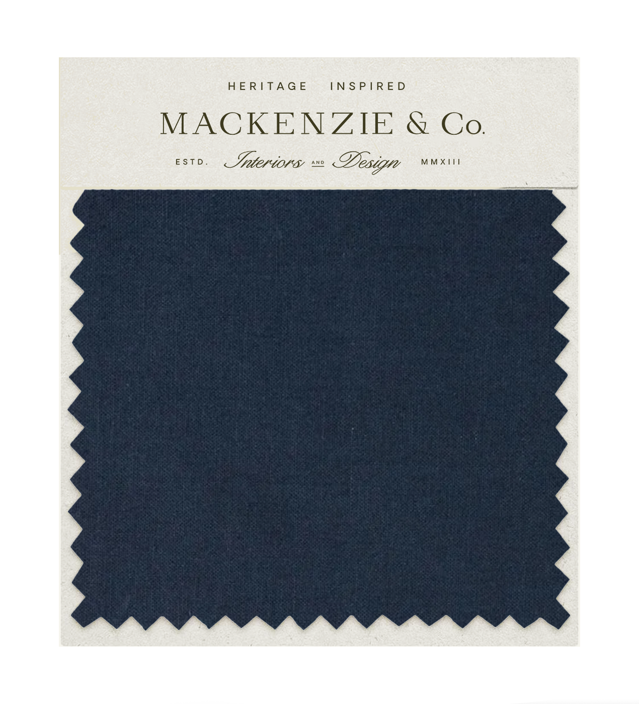 Navy Linen Fabric