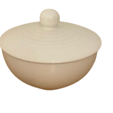 White Ceramic Jar with Lid