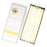 12" Hand Dipped Pure Beeswax Taper Candles - Ivory Beeswax