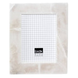 5"x7" Alabaster Photo Frame: Alabaster / White