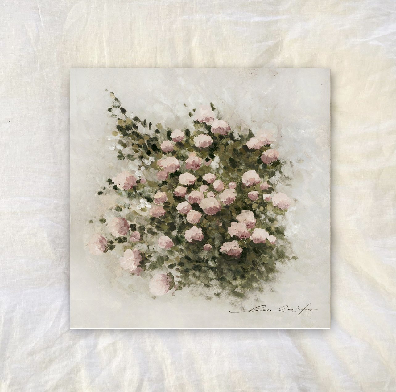 Custom Framed Peonies 1