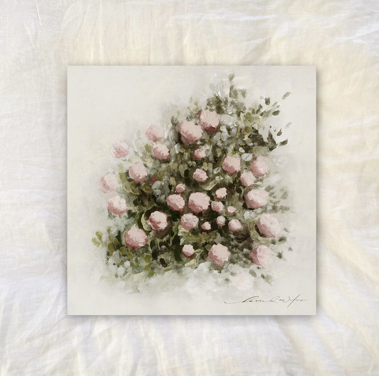 Custom Framed Peonies 2