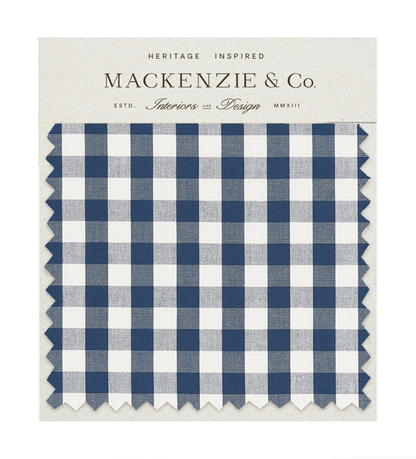 Blue Check Fabric