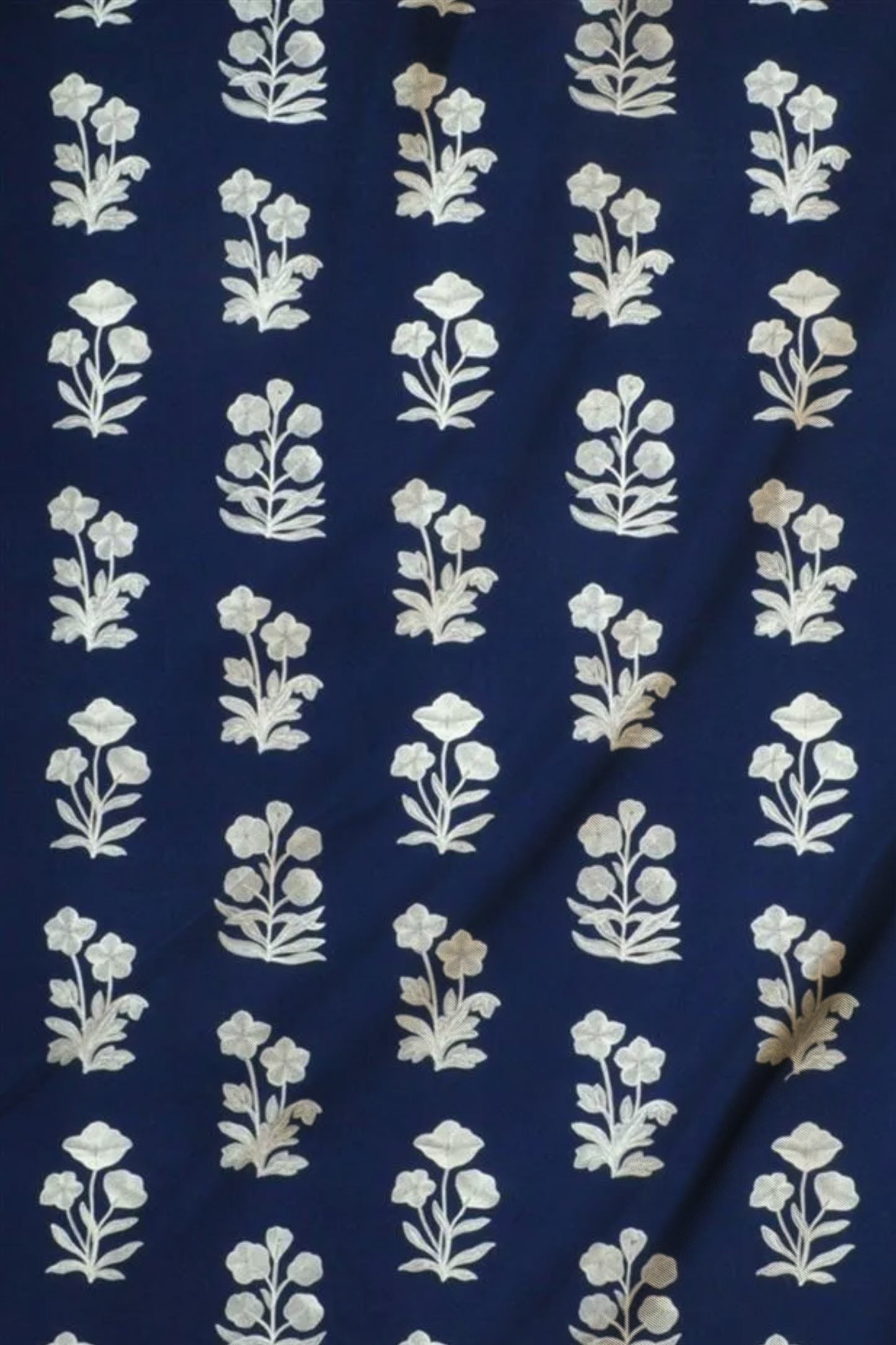 Blue Floral Fabric