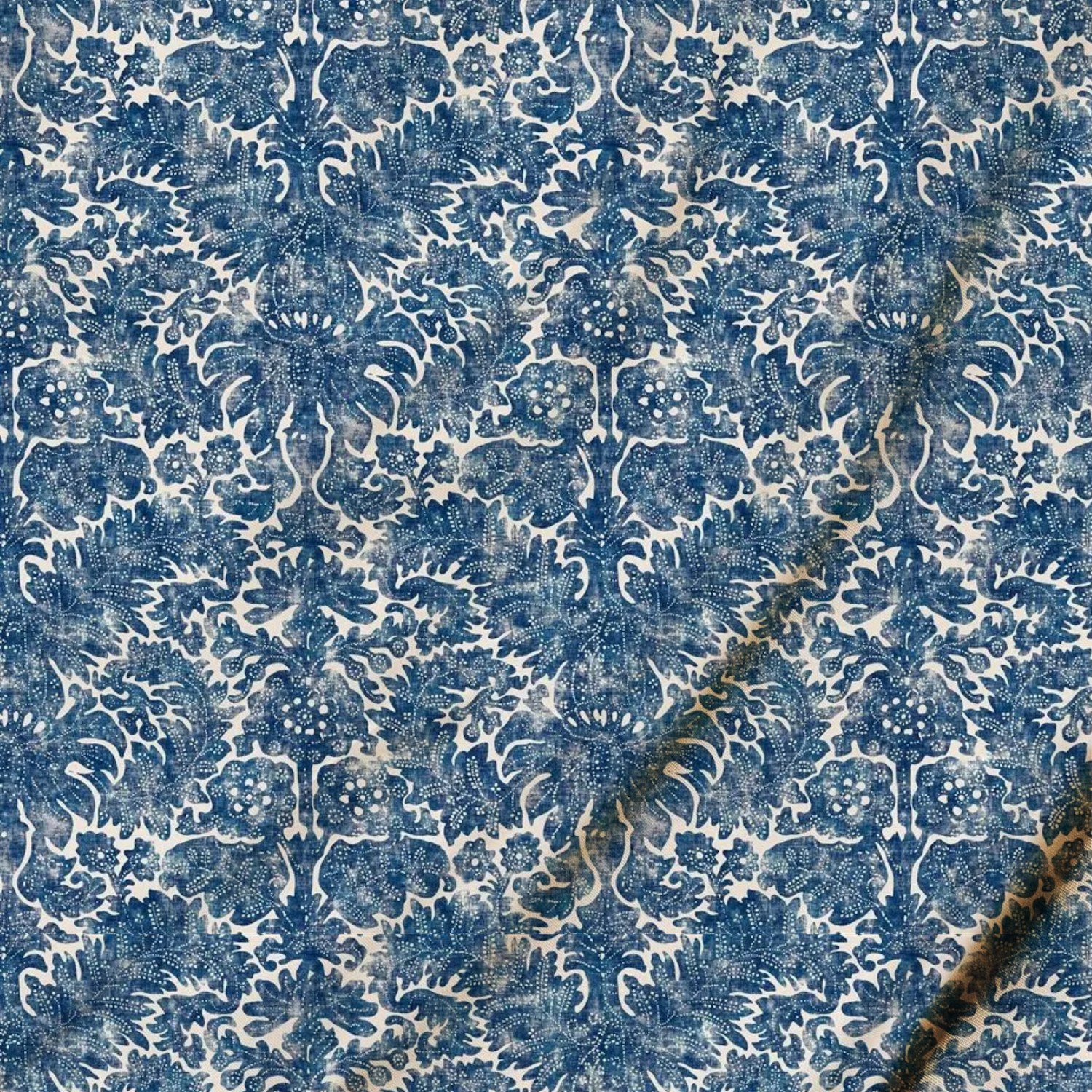 Blue Print Fabric