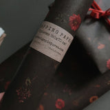 Dark Green Floral Wrapping Paper set