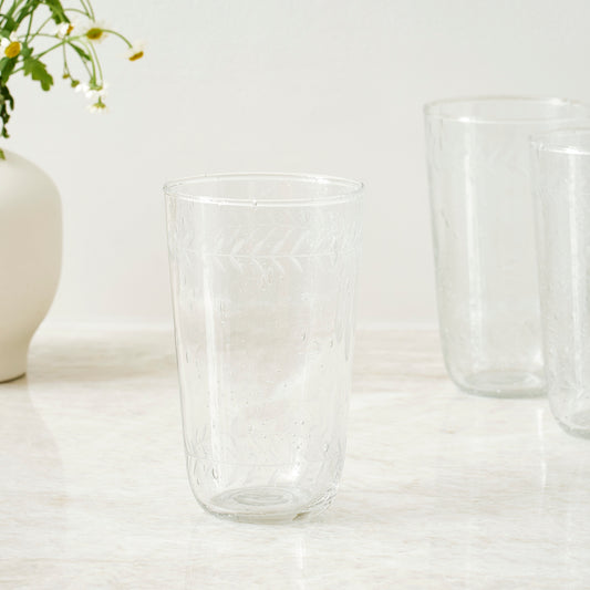 Etched Highball Glass