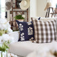 Blue Floral Pillow