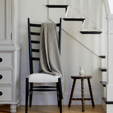 Platinum & White Knit Yak Down Throw
