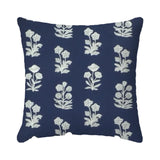 Blue Floral Pillow