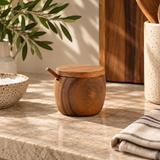 Acadia Covered Jar with Spoon