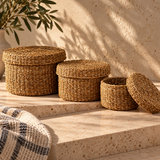 Round Basket With Lid