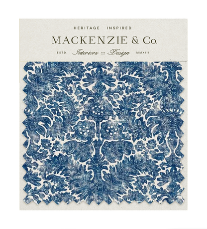 Blue Print Fabric