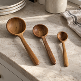 Teak Root Measuring Ladles (Set of 3)