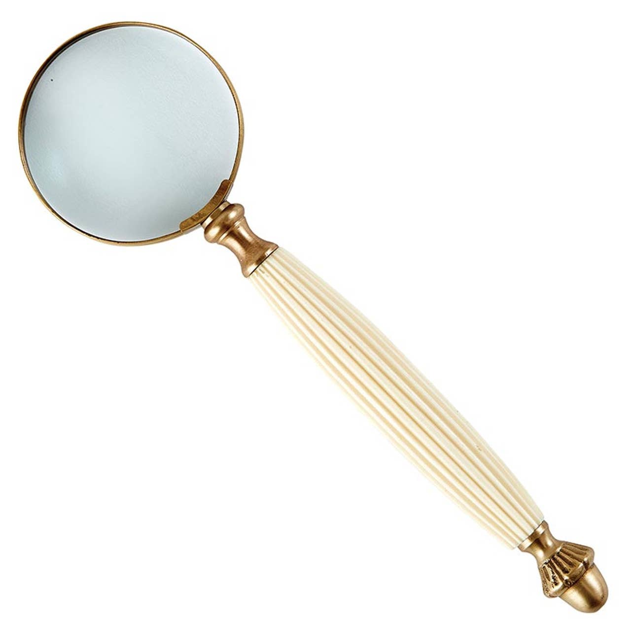 Ivory & Gold Magnifying Glass