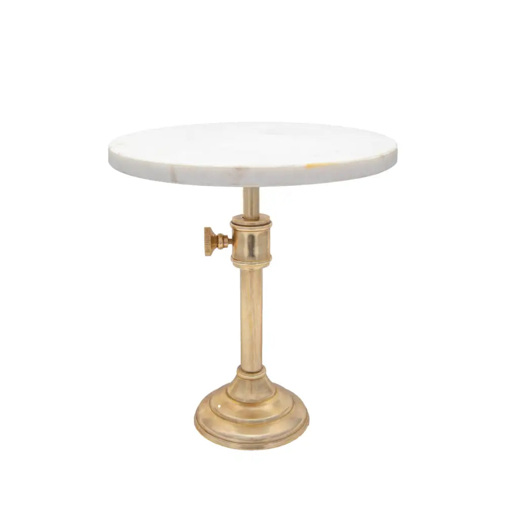 Marble & Brass Cake Plate