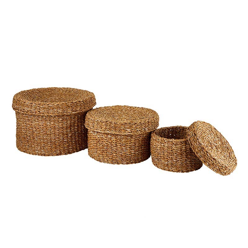 Round Basket With Lid